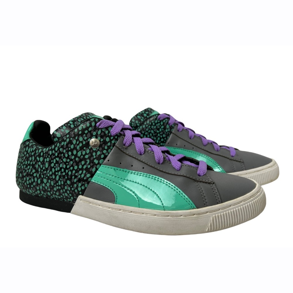 Puma MMQ Machts Mit Qualitat Teal Blue Gray & Black Low Top Sneakers